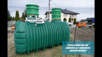 SBR montaż oczyszczalni biologicznej ZBS 10C KP z pompą firmy WOBET HYDRET