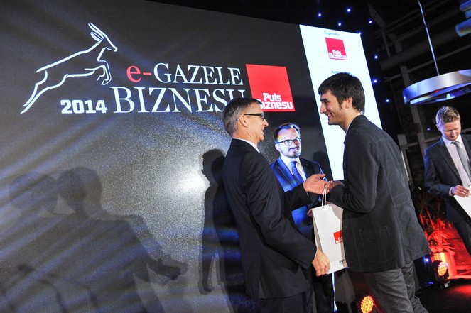 e-Gazele Biznesu 2014 dla Sklepu Ventox z rąk Prezesa Poczty Polskiej